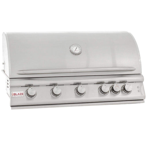 Blaze BLZ-5LTE2 Built-In Gas Grill with Lights – a 40-inch, high-performing luxury grill that seamlessly balances affordability and quality. Crafted from heavy-duty 304 stainless steel, it promises longevity. Commercial-grade cast stainless steel burners offer precision cooking, while heat zone separators and flame stabilizing grids deliver versatile and even grilling. The 10,000 BTU infrared rear burner brings low, slow rotisserie cooking to life. Elevate your outdoor culinary game today!
