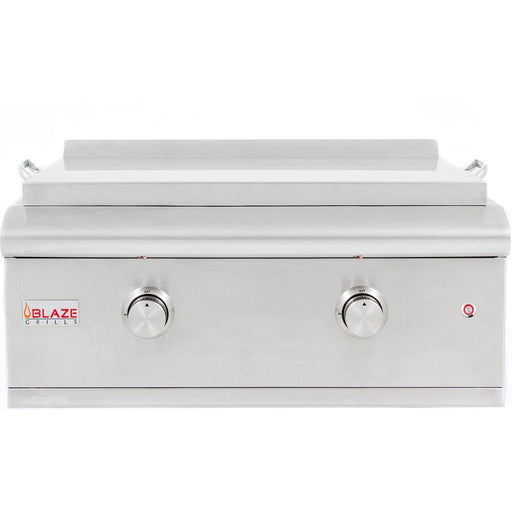 Blaze 30 in. Premium LTE Built-In Natural Gas Griddle, BLZ-GRIDDLE-LTE-NG Description: Expand your outdoor cooking into new realms with the Blaze built-in gas griddle. This Blaze built-in gas griddle is equipped with two commercial quality, 304 stainless steel.
