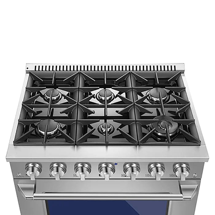 Empava 30" Freestanding Single Oven Natural Gas Range with 5 Burners - 4.5 cu.ft. ETL-certified gas range with 18,000 BTU burner, versatile 5-burner configuration, convection oven, stainless steel exterior, brilliant blue interior, precise temperature control from 150-500°F, commercial-grade convection fan, large oven window, halogen lights, tempered glass - the ultimate luxury appliance for discerning home chefs, contractors, and architects.