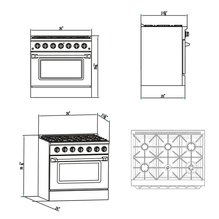 Empava 30" Freestanding Single Oven Natural Gas Range with 5 Burners - 4.5 cu.ft. ETL-certified gas range with 18,000 BTU burner, versatile 5-burner configuration, convection oven, stainless steel exterior, brilliant blue interior, precise temperature control from 150-500°F, commercial-grade convection fan, large oven window, halogen lights, tempered glass - the ultimate luxury appliance for discerning home chefs, contractors, and architects.