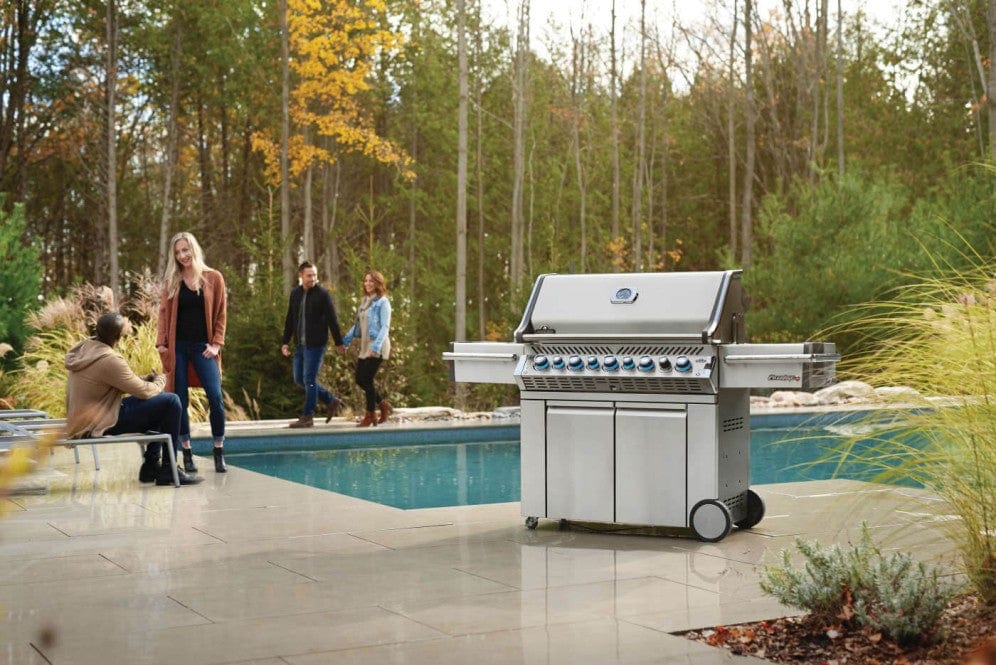 Napoleon Grills - Prestige PRO™ 665 RSIB Stainless Steel with Infrared Side & Rear Burners With features you don't see on the most grills, the Napoleon Prestige PRO™ 665 Propane Gas Grill with Infrared Rear and Side Burners has everything needed for professional grade backyard grilling. Superior heat retention provides oven-like performance and first-rate searing; you'll know it's a Napoleon with those iconic WAVE™ cooking grids for those distinctive sear marks and proximity lighting.