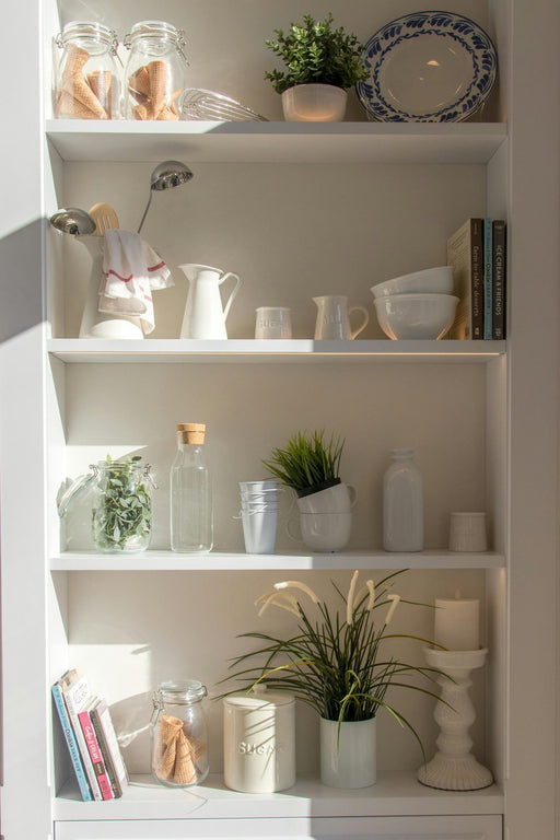 Handmade Custom White Melamine Shelves custom cut to fit your Exact Dimensions to help transform your space! Designed for versatility, our sturdy shelves are perfect for kitchens, bathrooms, closets, offices, and more. Customize the size to fit your exact needs, from replacing cabinet shelves to creating stylish wall displays.