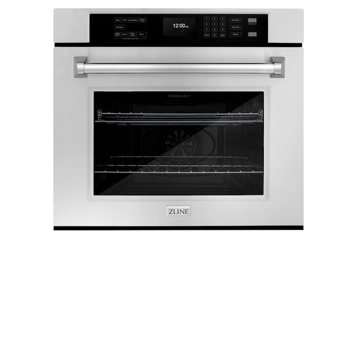  The ZLINE 30 in. Professional True Convection Single Wall Oven with Air Fry and Self Clean in Stainless Steel (WAS-30) provides a professional culinary experience by pairing reliable, everyday performance with contemporary convection cooking capabilities and cutting-edge air frying technology