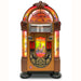 Rock-Ola American Beauties Bubbler 6-CD Jukebox Authentic and Handcrafted J-70403-A Model Classic Design Inspired by Wurlitzer 1015 Iconic Bubbler with Floating Bubble Tubes Choice of Cabinet Finishes: Light Oak, Walnut, Satin Black Optional Gloss Black and Gloss White Finishes Best Sound Quality in a New Jukebox Bluetooth Connectivity for Wireless Music Streaming Dual 3-Way Speaker System for Live Performance Reproduction Authentic Disc Loader for 1950s Vinyl Experience
