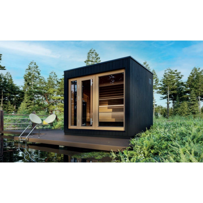 SaunaLife Garden Series G7S Pre-Assembled Outdoor Luxury Sauna w/ Bluetooth The fully assembled GARDEN-Series Model G7S is SaunaLife’s largest outdoor home sauna cabin. It represents the pinnacle of uncompromised quality and luxury, featuring Bluetooth music streaming capabilities. This is not a kit!