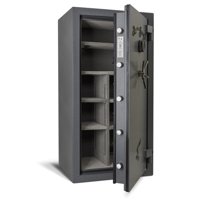 American Security NF6030E5 Rifle & Gun Safe with ESL5 Electronic Lock 90-Minute Fire Safe - Textured Gunmetal Gray w/Light Kit