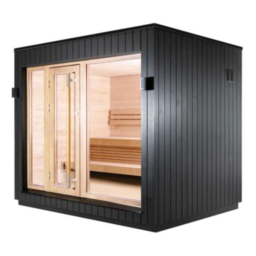 SaunaLife Garden Series G7S Pre-Assembled Outdoor Luxury Sauna w/ Bluetooth The fully assembled GARDEN-Series Model G7S is SaunaLife’s largest outdoor home sauna cabin. It represents the pinnacle of uncompromised quality and luxury, featuring Bluetooth music streaming capabilities. 