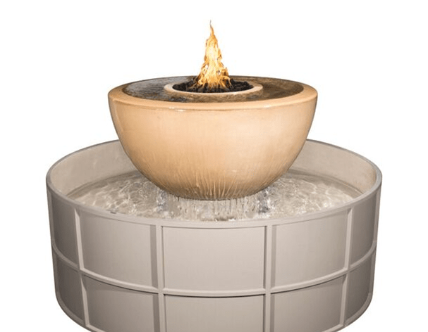 The Outdoor Plus 360° Sedona Self Contained Fire Bowl Unit + Free Cover