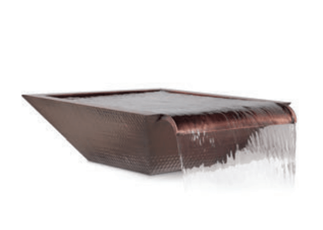 The Outdoor Plus Maya Copper Water Bowl - Wide Spillway + Free Cover