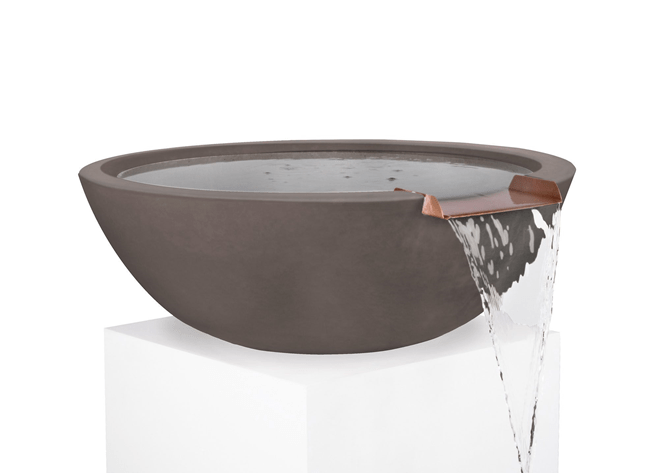The Outdoor Plus Sedona Concrete Water Bowl + Free Cover