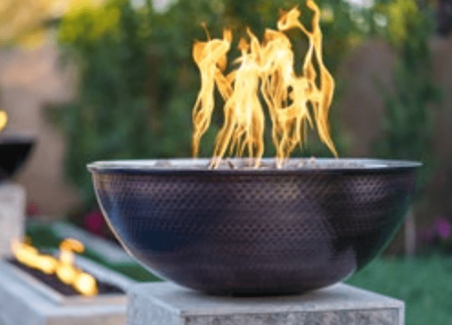 The Outdoor Plus Sedona Copper Fire Bowl + Free Cover