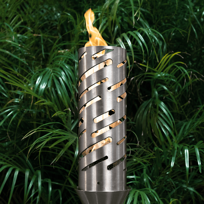 The Outdoor Plus Shooting Star Fire Torch / Stainless Steel + Free Cover