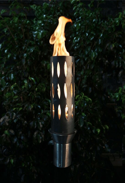The Outdoor Plus Ellipse Fire Torch / Stainless Steel + Free Cover