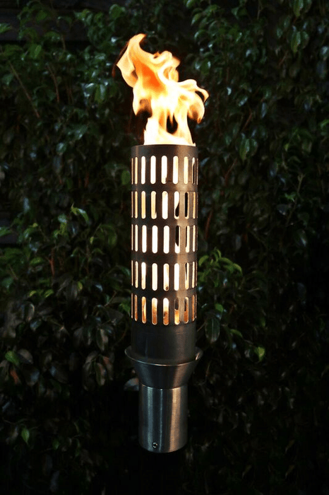The Outdoor Plus Vent Fire Torch / Stainless Steel + Free Cover