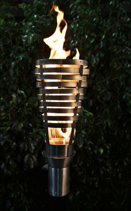 The Outdoor Plus Hercules Fire Torch / Stainless Steel + Free Cover