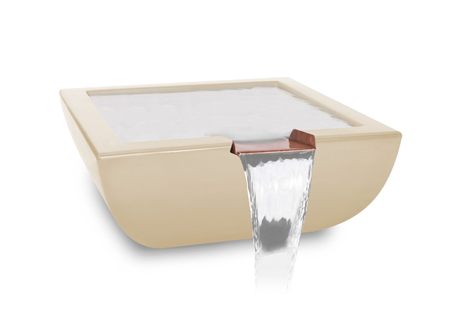 The Outdoor Plus Avalon Concrete Water Bowl + Free Cover