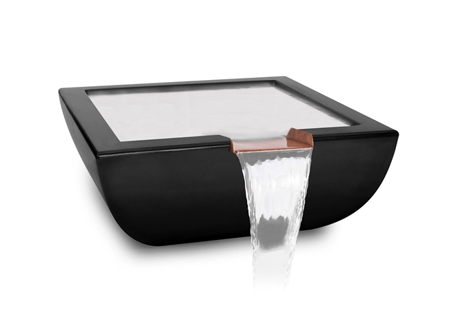 The Outdoor Plus Avalon Concrete Water Bowl + Free Cover