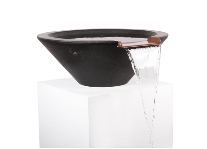 The Outdoor Plus Cazo Concrete Water Bowl + Free Cover