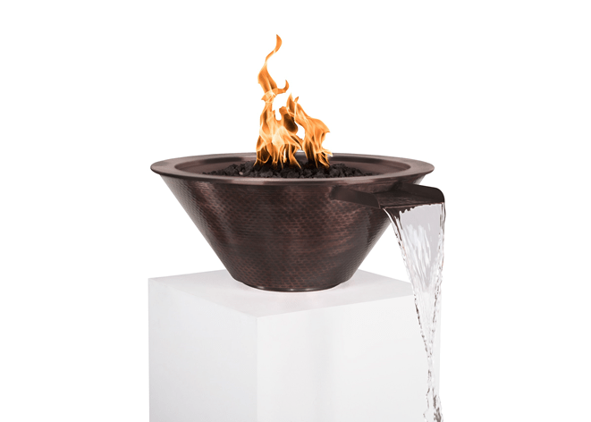 The Outdoor Plus Cazo Copper Fire & Water Bowl + Free Cover