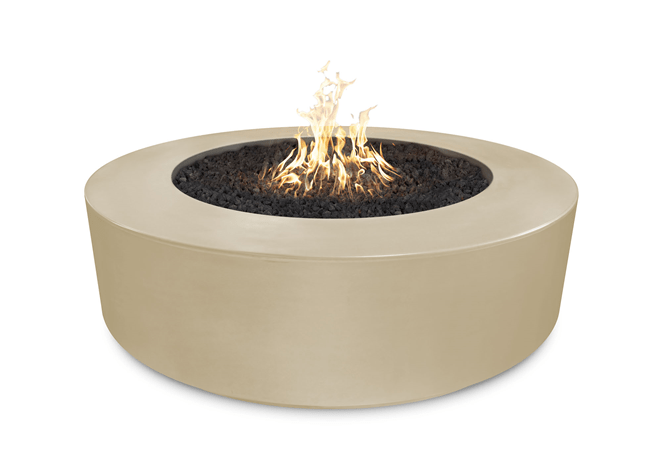 The Outdoor Plus 72" Florence Concrete Fire Pit + Free Cover