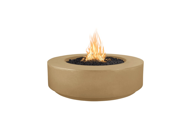 The Outdoor Plus 42" Florence Concrete Fire Pit / 12" Tall+ Free Cover