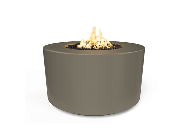 The Outdoor Plus 42" Florence Concrete Fire Table / 24" Tall + Free Cover