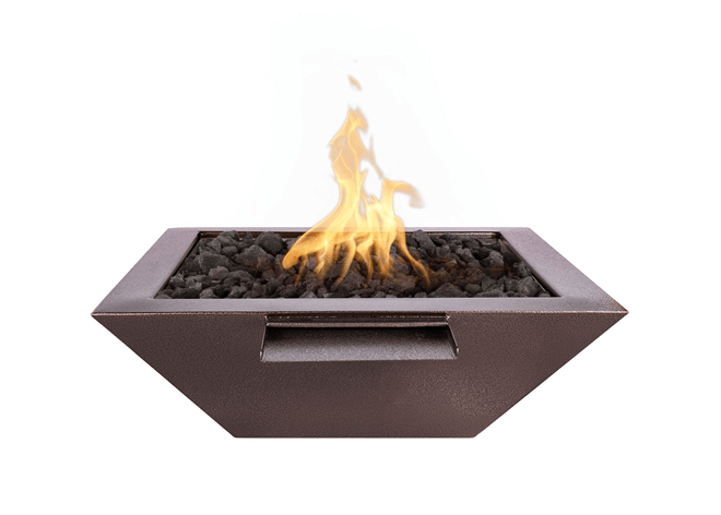 The Outdoor Plus Maya Powdercoated Steel Fire & Water Bowl + Free Cover