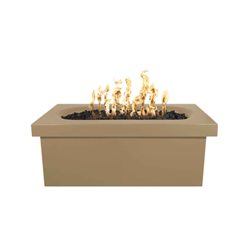 The Outdoor Plus Ramona Rectangular Concrete Fire Table + Free Cover
