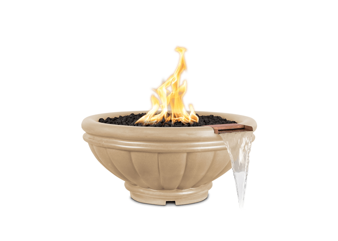 The Outdoor Plus Roma Concrete Fire & Water Bowl + Free Cover