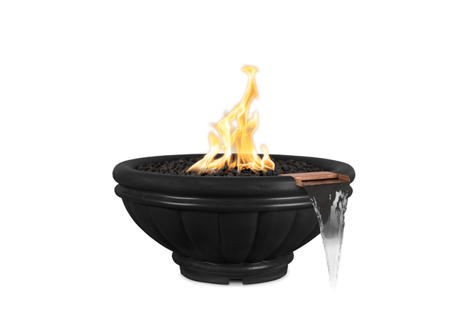 The Outdoor Plus Roma Concrete Fire & Water Bowl + Free Cover