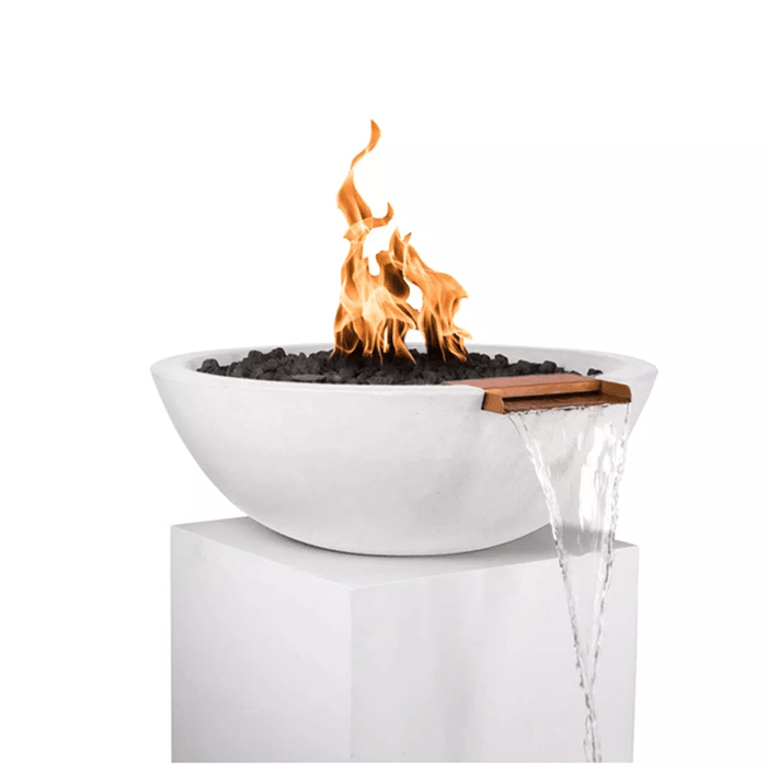 The Outdoor Plus Sedona Concrete Fire & Water Bowl + Free Cover