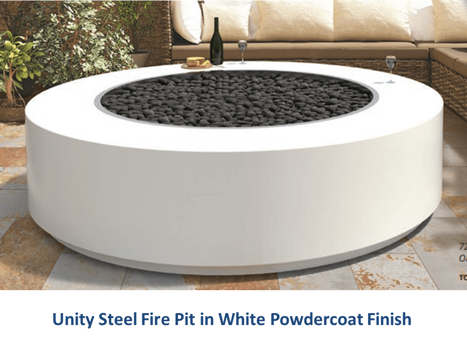 The Outdoor Plus Unity Steel Fire Pit - 24" Tall + Free Cover