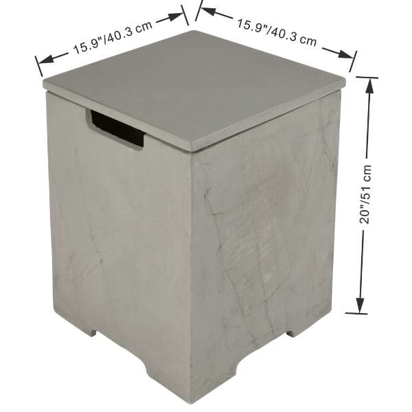 Elementi Plus Square Concrete Tank Cover ONB403