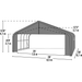 ShelterLogic 28x20 ft. ShelterCoat  Garage Peak Gray STD 86043