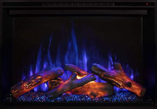 Modern Flames RS-4229 RedStone 42-Inch Built-In Electric Fireplace provides a premium electric fireplace option for your home. Featuring durable construction, an all-new design, and Modern Flames' new Hybrid-FX flame technology, this appliance has been built to impress. An enlarged viewing area offers striking views from any angle, while high-intensity RGB up-lighting, down-lighting, and 10 unique flames colors offer a high-definition display.