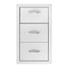 Summerset 17" Vertical Double Drawer & Paper Towel Holder Combo SSTDC-17